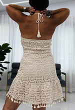 Load image into Gallery viewer, Crochet Halter Mini Dress
