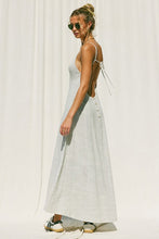 Load image into Gallery viewer, Striped Natural Linen Maxi Dress
