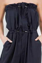 Load image into Gallery viewer, Pinstripe Strapless Jumpsuit
