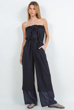 Load image into Gallery viewer, Pinstripe Strapless Jumpsuit
