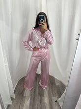 Load image into Gallery viewer, Pink Metallic Pant Set
