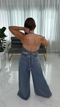 Load image into Gallery viewer, Mineral Washed Light Denim Pant Set
