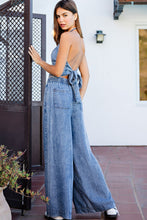 Load image into Gallery viewer, Mineral Washed Light Denim Pant Set
