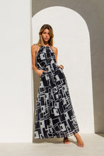 Load image into Gallery viewer, Geo Halter Maxi Dress
