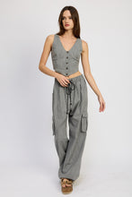 Load image into Gallery viewer, Stripe Cargo Pant Set
