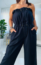 Load image into Gallery viewer, Pinstripe Strapless Jumpsuit
