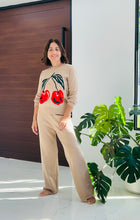 Load image into Gallery viewer, Cherry Knitted Pant Set
