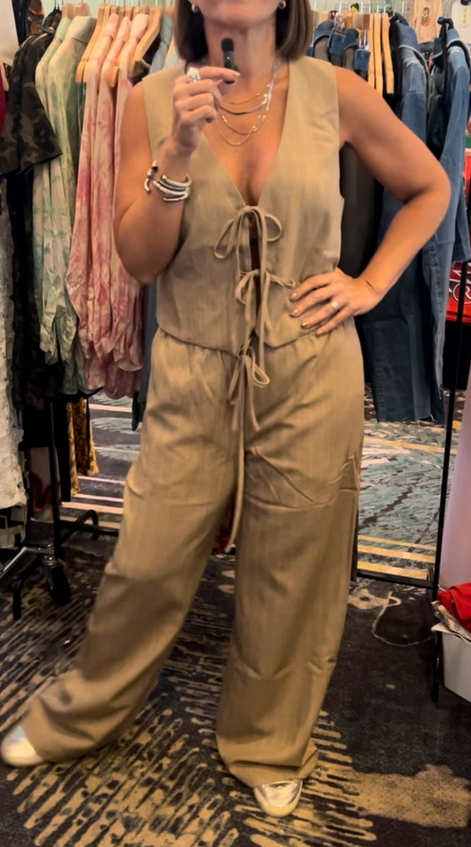 Camel Pant Set