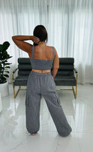 Load image into Gallery viewer, Stripe Cargo Pant Set
