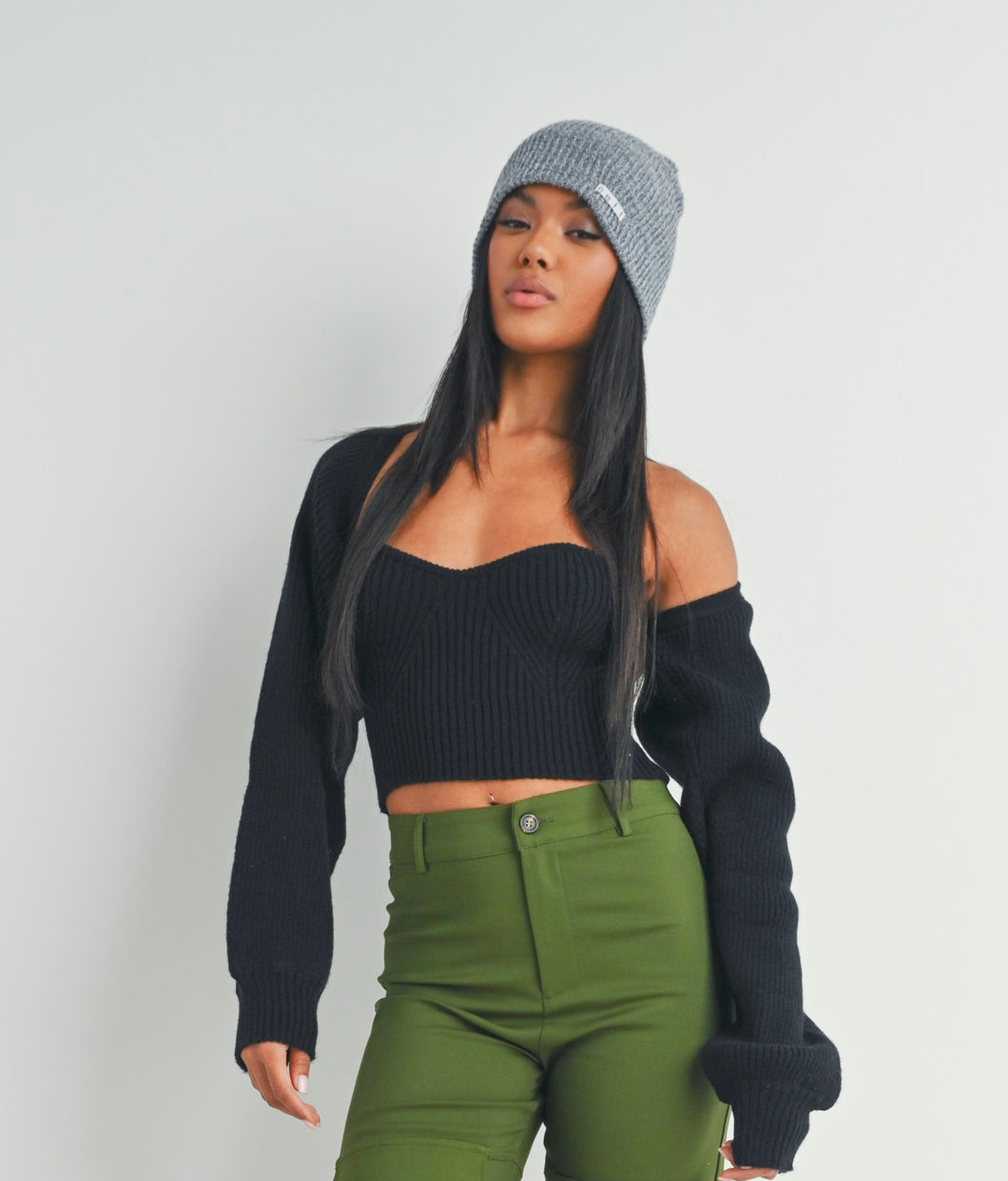 Sweater Crop Top