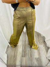 Load image into Gallery viewer, Metallic Gold Pant
