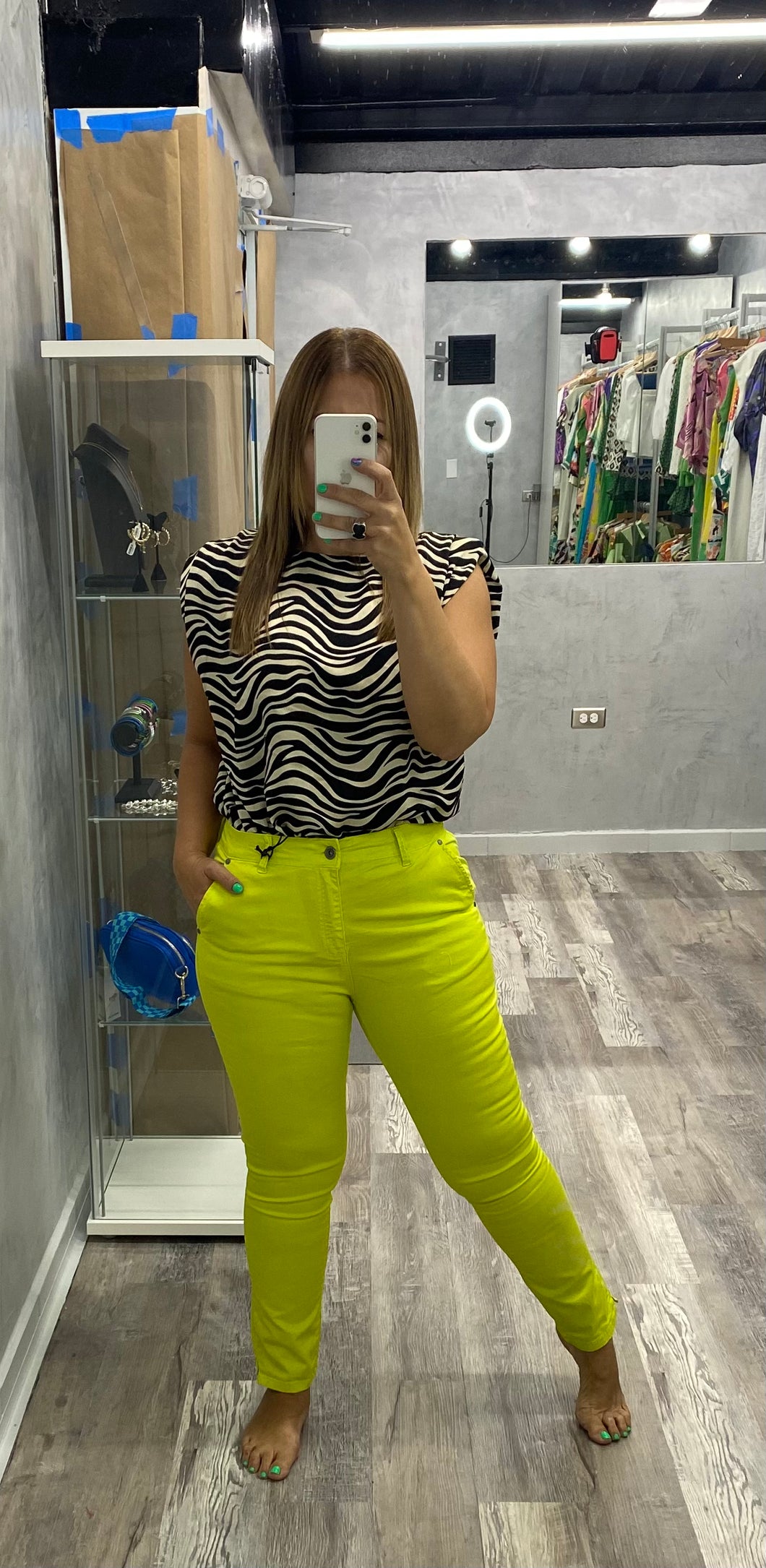 Mellow Yellow Cotton Blend Pants