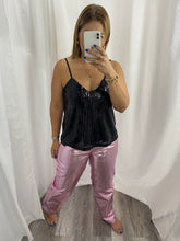 Load image into Gallery viewer, Black Sequin Tank Top
