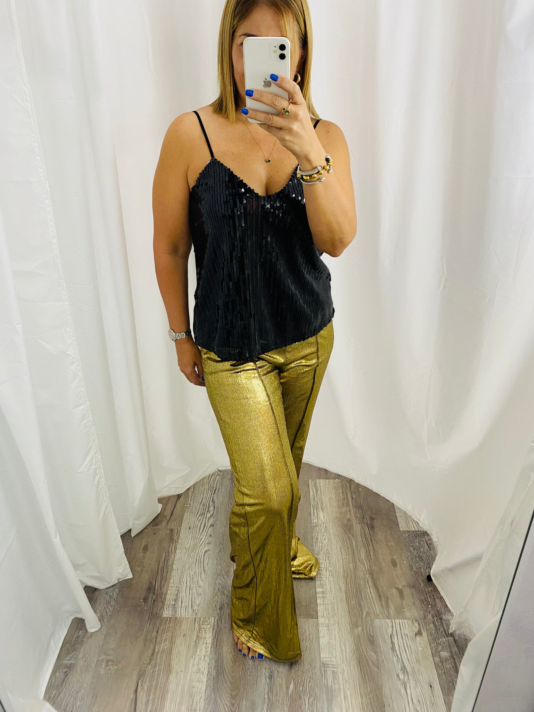 Metallic Gold Pant